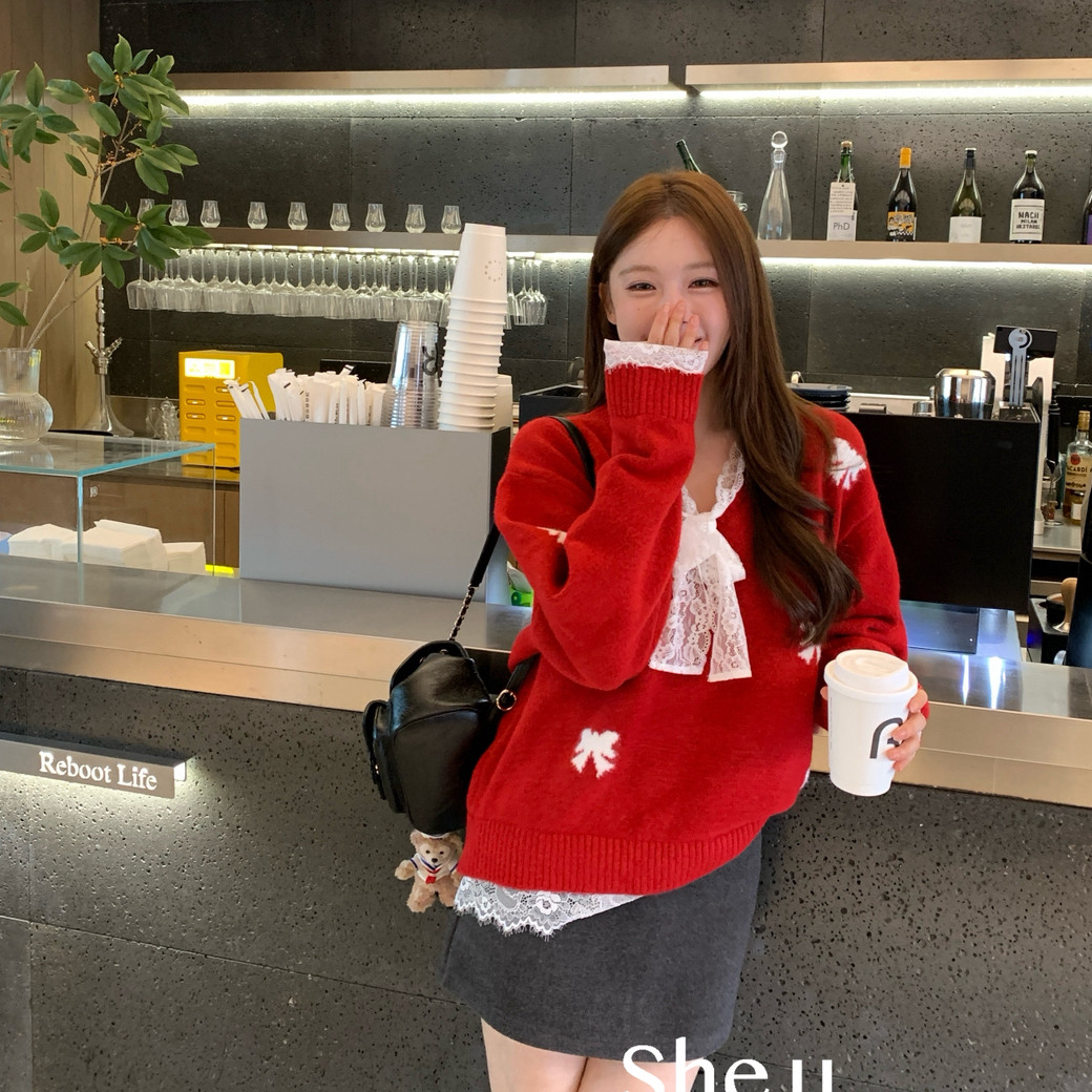 SHE U-冬上新高性价比半裙法式复古收腰呢料短裙包臀半身裙2114