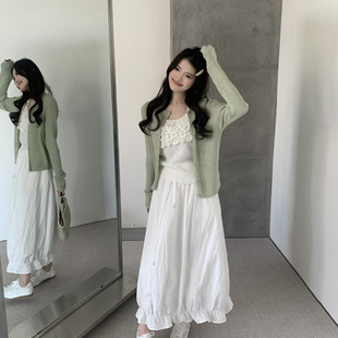 grapestone 葡萄籽-上新韩系竖条显瘦凉感显瘦定染开衫小衫26015