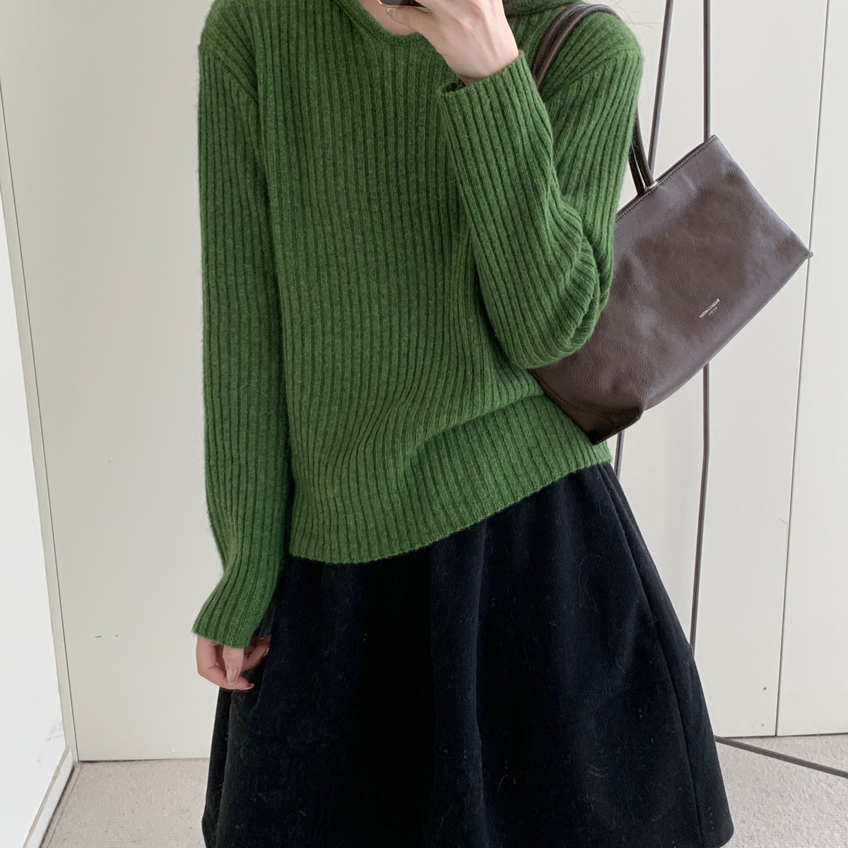 MUUTIS牧缇-古潮流连帽坑条阿拉善骆驼毛衣(含50.6绵羊毛)HSCF18