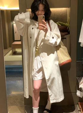 Hers-26年早春简约日常通勤大气调性长款立领风衣80238