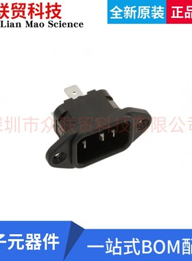 全新原装6ESRM-3 AC电源插座 公型片状插脚 IEC 320-C14 面板安装