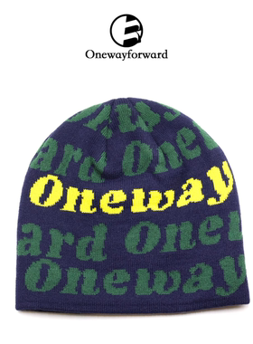 OWF原创街头毛线帽onewayforward提花冷帽保暖潮流男女四季百搭