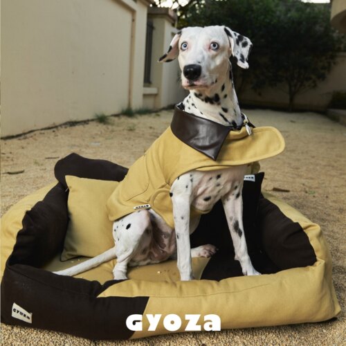 GYOZA秋冬加厚狗狗工装夹棉披风