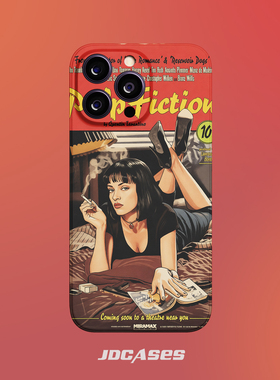 低俗小说 iphone16promax手机壳小众菲林壳防摔苹果17全包软壳安卓