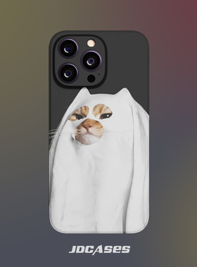 幽灵猫猫 iphone16promax手机壳小众菲林壳防摔苹果17全包软壳安卓