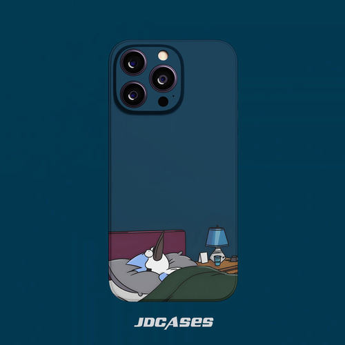 日常工作动画iphone15promax手机壳小众菲林壳防摔全包软壳安卓