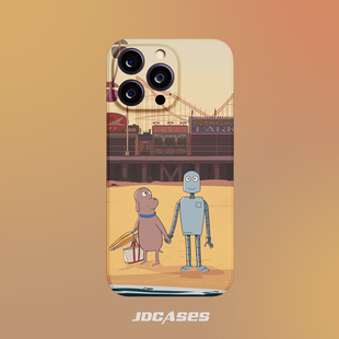 机器人之梦 17promax手机壳小众菲林壳防摔苹果16全包软壳安卓