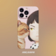 和猫猫对视 iphone17promax手机壳小众菲林壳防摔全包软壳安卓