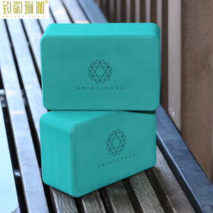Anjali正品 瑜伽砖高密度专业橡胶防滑耐磨加厚加重孕妇辅具三瑜伽