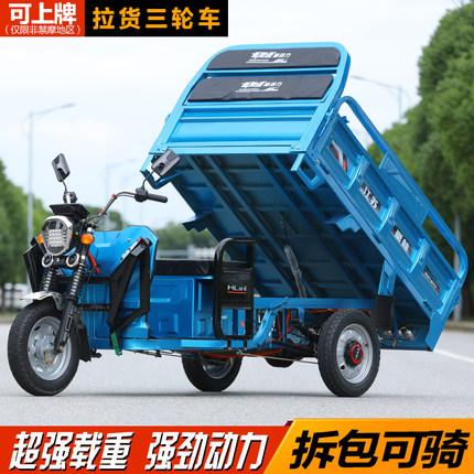 电动三轮车拉货载重王家用电动车农用车大功率摆摊快递成人电瓶车