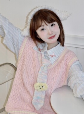 奈里nicein可爱甜美小狗领带