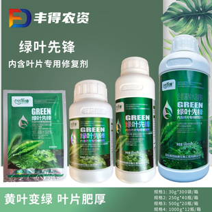 绿叶先锋 一喷绿花卉植物叶面肥蔬菜绿植黄叶变绿预防卷叶黄叶