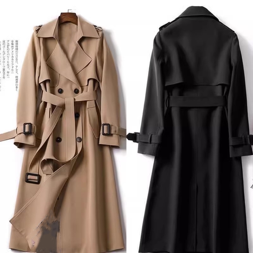 2025流行外贸品质中长款风衣