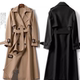 风衣女中长款 小个子流行英伦风大衣过膝外套 大码 2025春秋新款 韩版