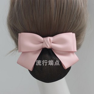 头花女职业护士发网空姐盘发网兜银行美容师酒店前台工作头饰发饰