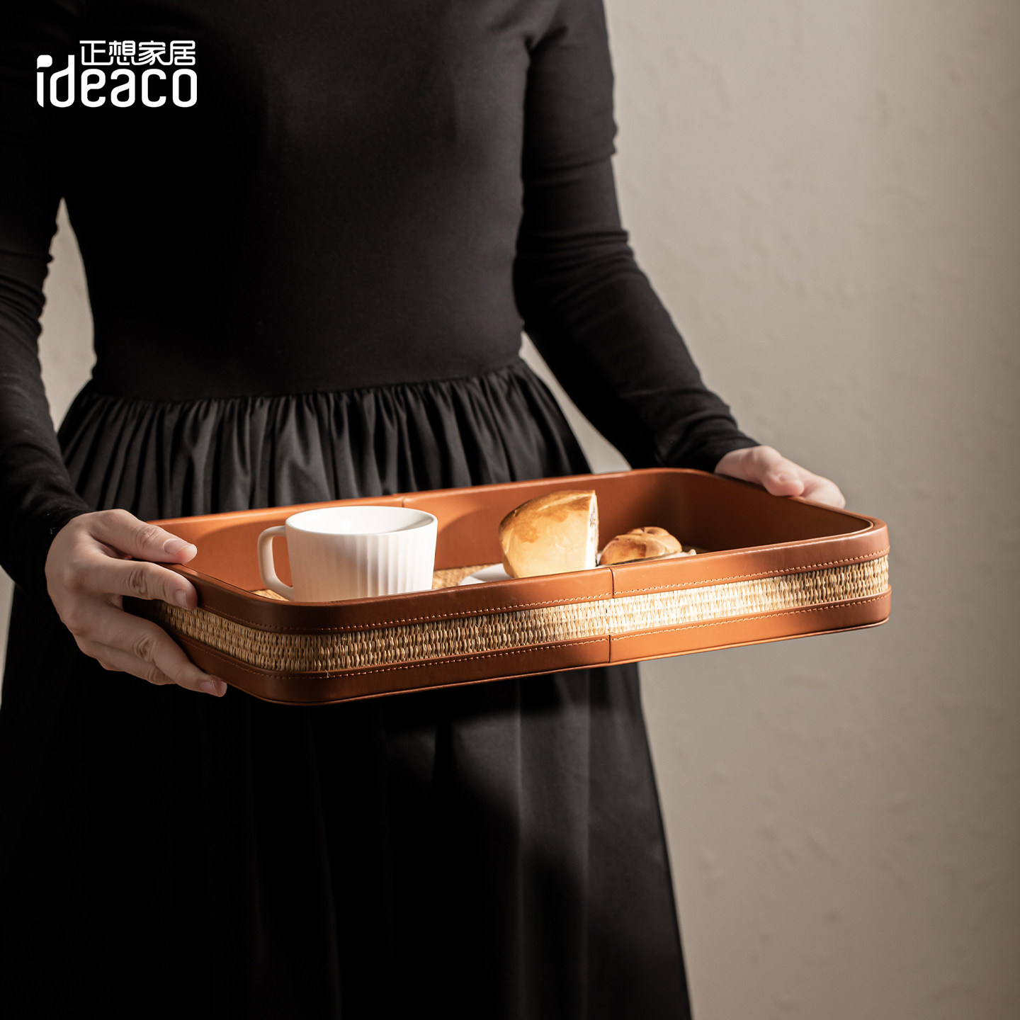 ideaco高级感托盘客厅茶几茶盘中古风点心盘香薰化妆品装饰收纳盘,家居饰品,果盘/果篓,淘宝优惠券,粉丝福利购,淘宝优惠卷