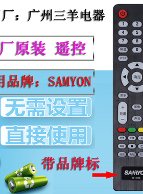 原厂原装SAMYON三羊LED TV电视机 智能液晶网络RE-3268 32B遥控器