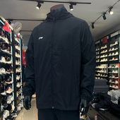 休闲风衣外套 黑色防风保暖百搭时尚 李宁运动服连帽男秋季 新款