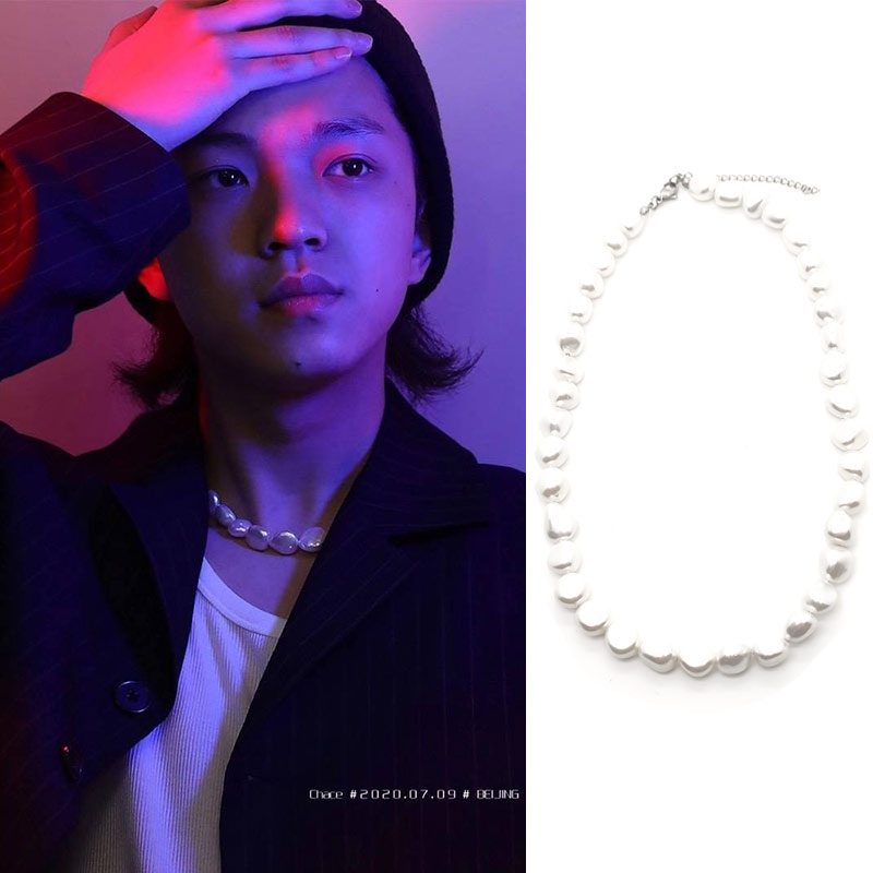 乐队的夏天2Mandarin chace同款异形珍珠项链贝珠轻奢百搭锁骨链A