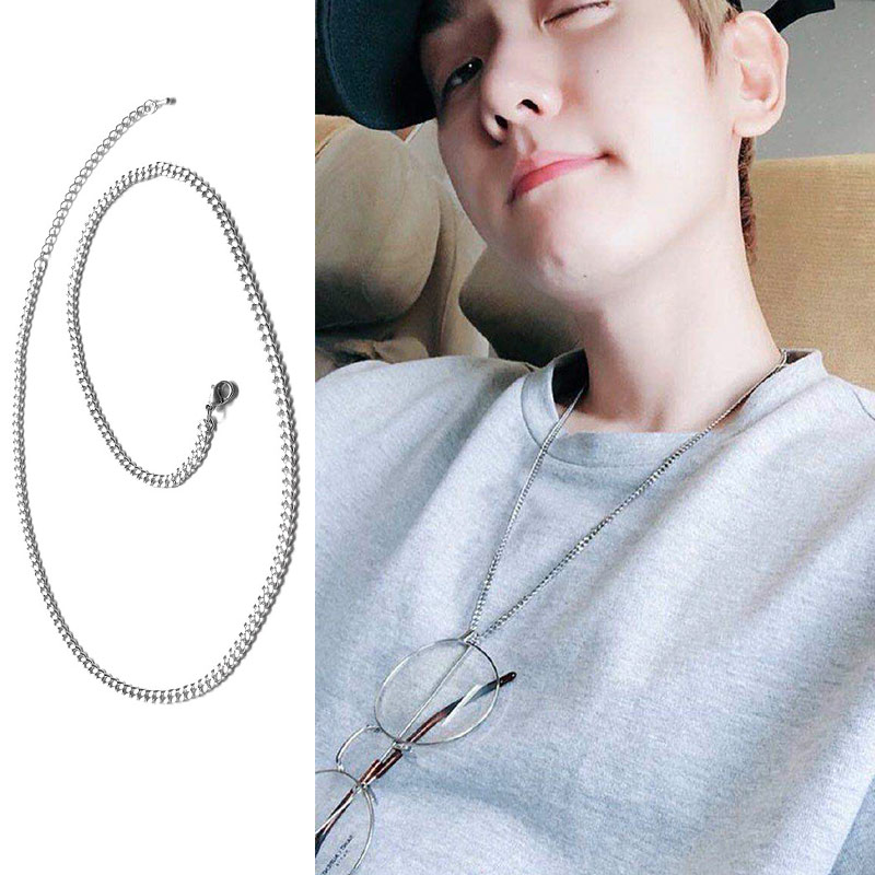 exo边伯贤明星同款a日韩饰品环扣