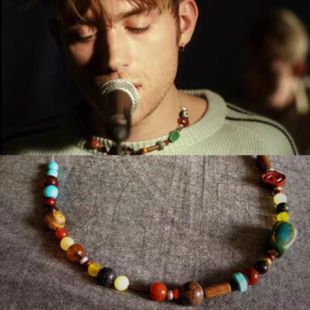 blur模糊乐队Damon主唱同款项链摇滚乐迷猴面金牙定情信物嬉皮珠