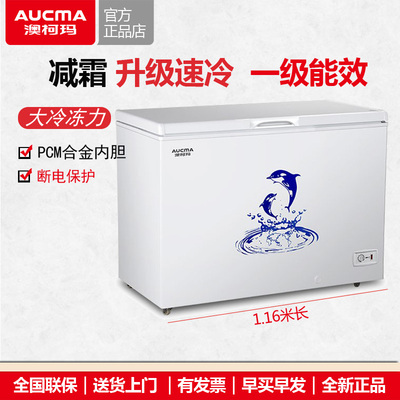 澳柯玛308升大冰柜减霜一级能效