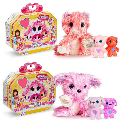 抖音网红洗澡宠物盲盒毛绒公仔惊喜拆拆乐洗澡变猫狗兔子儿童玩具