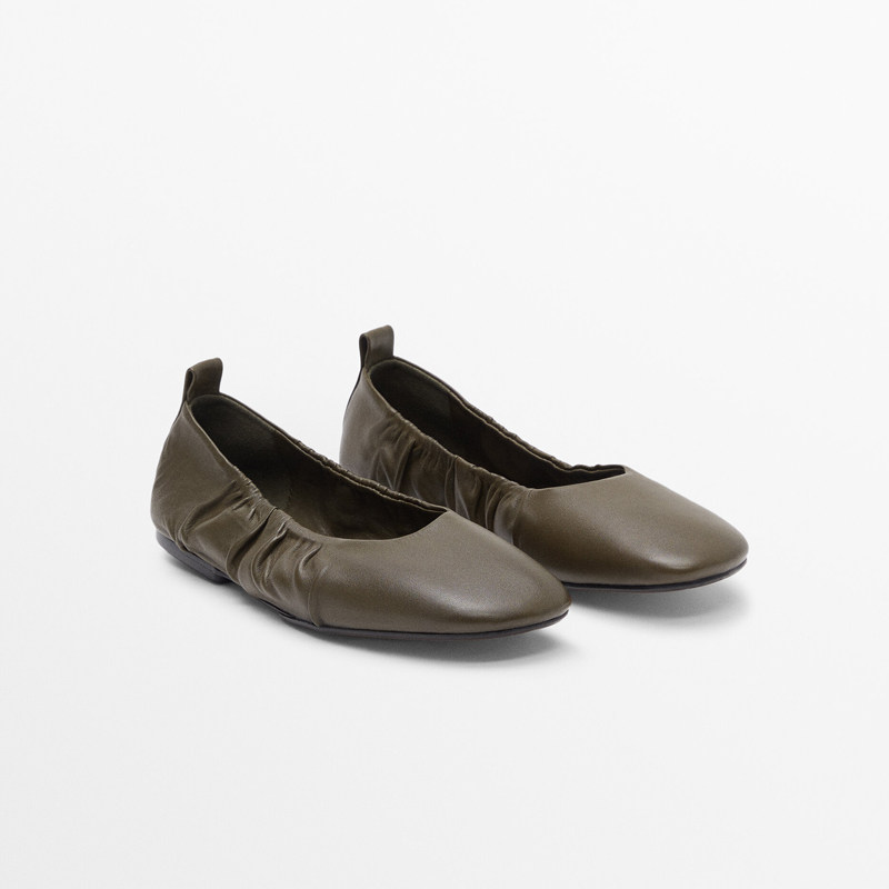 특가 환불불가 코드교환가능 천연가죽 발레 플랫