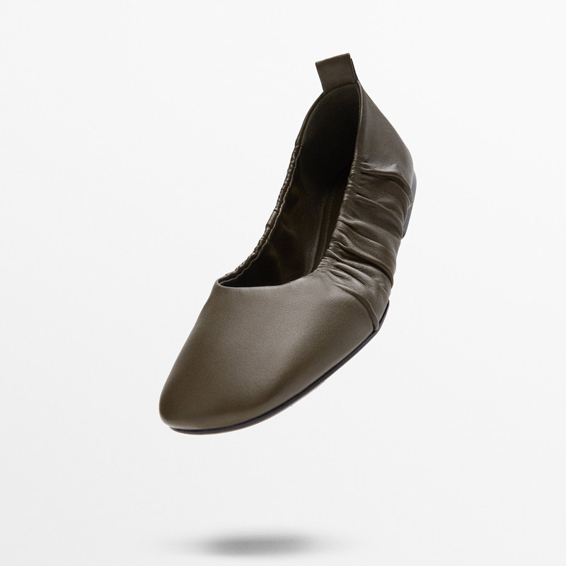 특가 환불불가 코드교환가능 천연가죽 발레 플랫