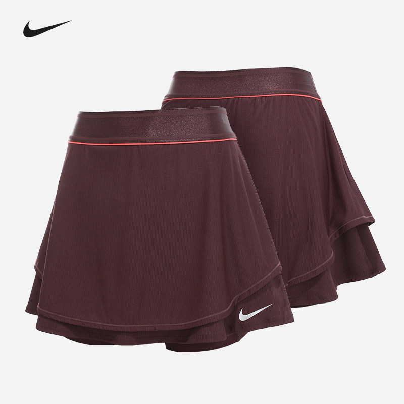 Nike郑钦文网球裙女25美网新款两件防走光专业运动短裙跑步羽毛球