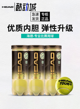 HEAD海德网球单人运动回弹训练专业比赛用球训练桶装3/4个XT金