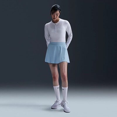 NIKE耐克女子透气速干网球半身裙夏新款防走光梭织短裙FZ6730-422
