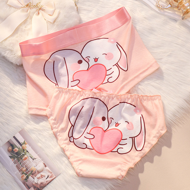 小江家~情侣内裤一男一女可爱纯棉性感纯欲轻奢趣味夫妻内衣套装,女士内衣/男士内衣/家居服,男平角内裤,淘宝优惠券,粉丝福利购,淘宝优惠卷