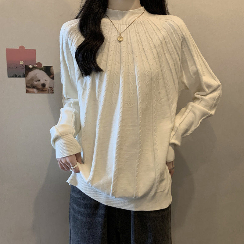 实拍 胖MM秋装大码女装设计感毛衣显瘦宽松正肩针织衫韩版上衣潮,女装/女士精品,大码内搭,淘宝优惠券,粉丝福利购,淘宝优惠卷