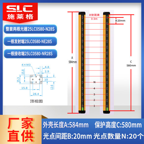 SLC光栅25LC0580-NE28S NR28S/N28S NR2806S 25LC0580-E2806S