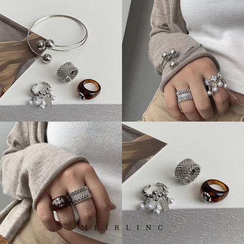 MEIRLINC 原创小众独特高级感法式复古风设计新款夸张中性ins个性