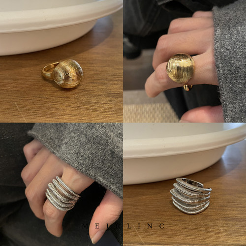 MEIRLINC 原创小众独特高级感法式复古风设计新款夸张中性ins个性