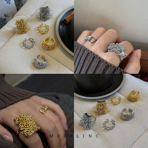 MEIRLINC 原创小众独特高级感法式复古风设计新款夸张中性ins个性