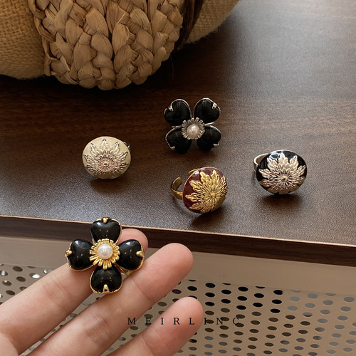 MEIRLINC 原创小众独特高级感法式复古风设计新款夸张中性ins个性