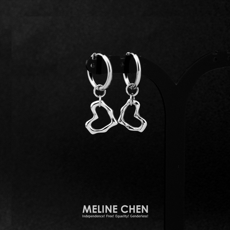 meline chen 一颗心 简约冷淡风镂空ins潮爱心小众设计感日韩女生