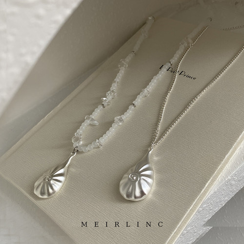 MEIRLINC原创不对称小众设计时髦老钱高级感情侣法式气质新款百搭