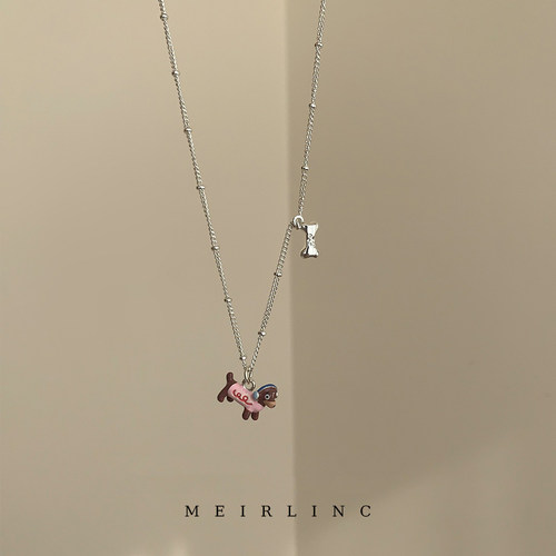 MEIRLINC原创不对称小众设计可爱趣味小狗高级感扣情侣多巴胺新款