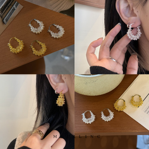 MEIRLINC 纽约设计师中古小众独特vintage高级感法式轻奢摆件耳环