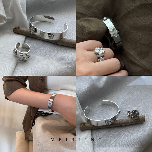 MEIRLINC 五瓣花 原创小众独特高级感法式复古风设计新款ins百搭