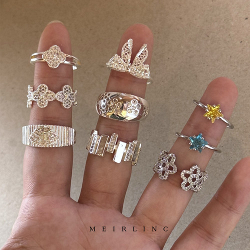 MEIRLINC 原创小众不对称设计甜酷韩系新款小众独特气质ins扣个性