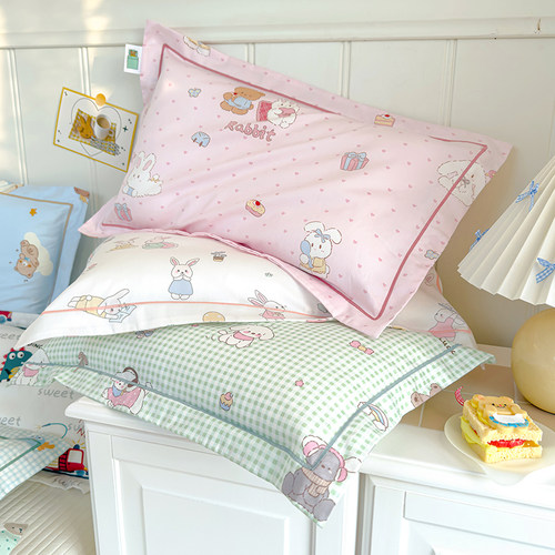 A类60s全棉纯棉枕套30x50/35x55/40x60/48x74儿童成人单只一对装