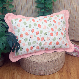 带拉链加厚纯棉夹棉40*60cm儿童全棉斜纹枕套枕头套单只装一对装