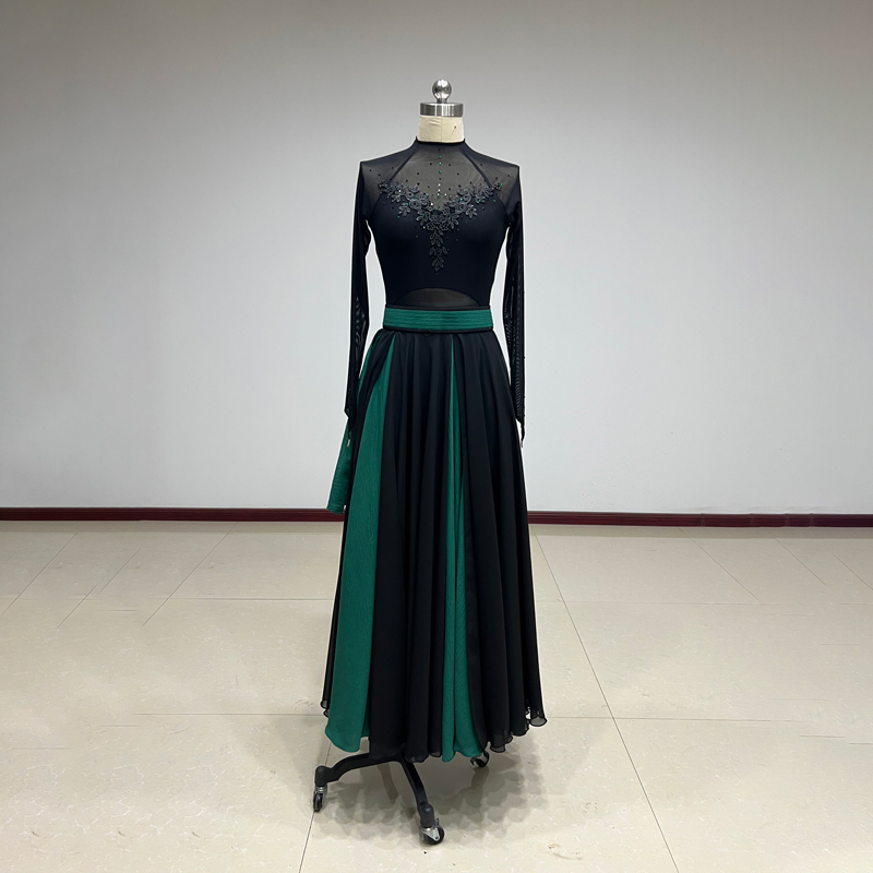 舞研依库蒙古族舞蹈服装女演出裙