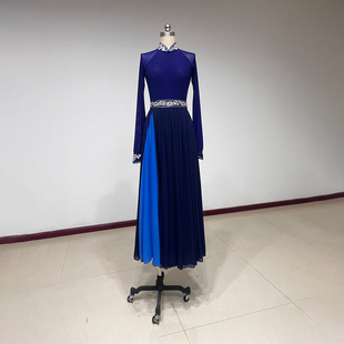 舞研依库蒙古族舞舞蹈服装女练功服大摆裙民族基训班服表演演出