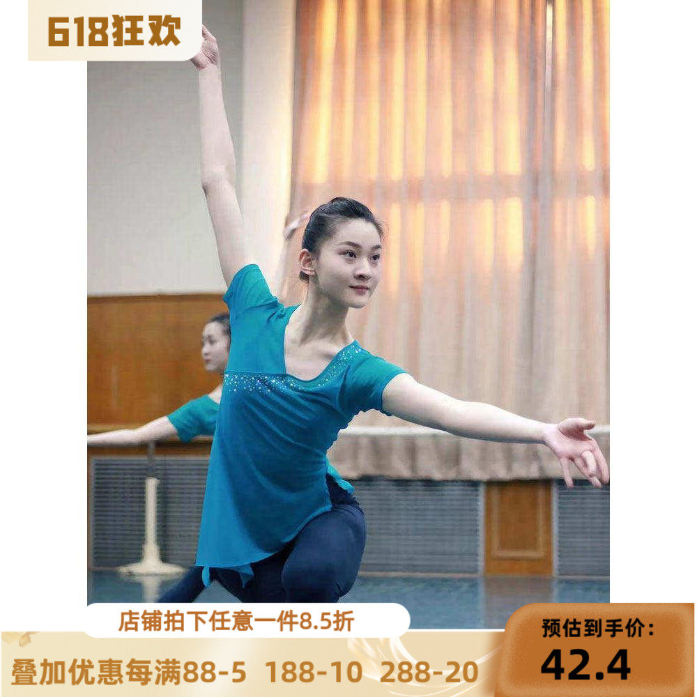 2024新款古典舞蹈服女飘逸身韵舞蹈纱衣练功服中国舞舞衣集训演出